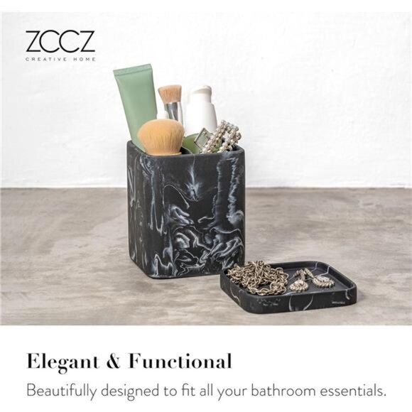 Toothbrush Holder, Marble Look, Electric Toothbrush Organizer - Picture 2 of 7